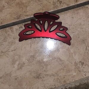 Burgundy Claw Clip